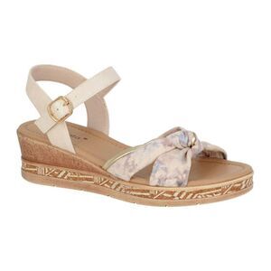 Cipriata Womens/Ladies Sarina Metallic Sandals / Beige